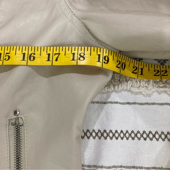 Vegan Leather style moto jacket size M - Picture 11 of 13